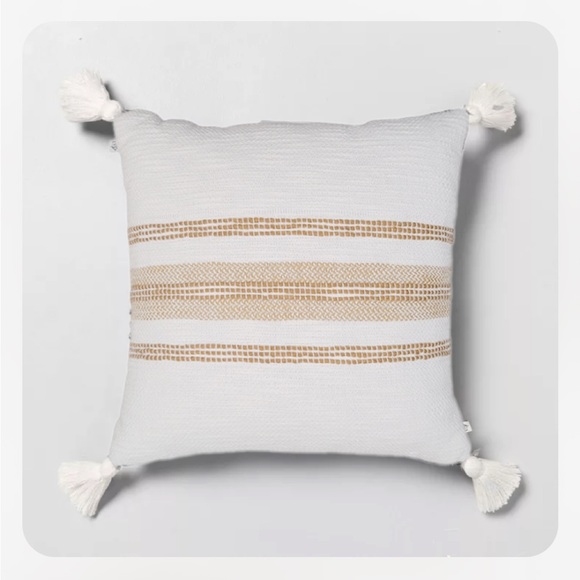 18"x18" Center Stripes Tassel Throw Pillow, Hearth & Hand with Magnolia, 2pillow - Picture 6 of 6